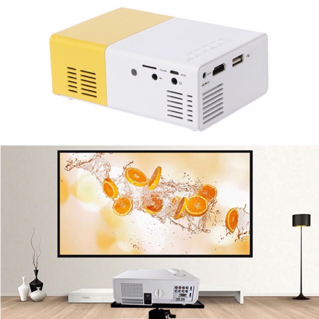 ภาพหน้าปกสินค้าโปรเจคเตอร์ Newest Mini LED Projector Home Thมีแบตเตอรี่ด้วยeater Beamer จากร้าน nikyshop บน Shopee