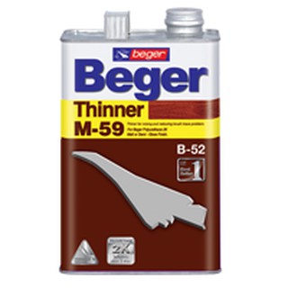 Beger Thinner M-59 เบเยอร์ ทินเนอร์ เอ็ม-59 ขนาด 3.785 ลิตร หรือ 1 แกลลอน