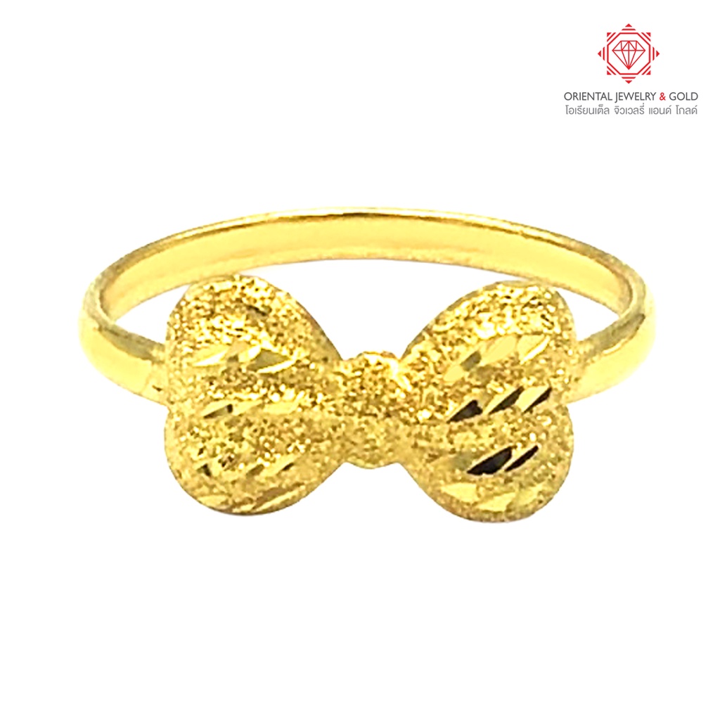 ภาพสินค้าOJ GOLD โปรพิเศษ แหวนทองแท้ นน.ครึ่งสลึง 96.5% 1.9 กรัม ประกันขนส่ง ขายได้จำนำได้ จากร้าน orientaljewelry บน Shopee ภาพที่ 5