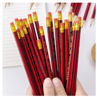 ภาพหน้าปกสินค้าลูกค้าใหม่ 1.- พร้อมส่ง ดินสอไม้HB100 แท่ง 95 บาทบาท ดินสอไม้ ดินสอเกรดA พร้อมยางลบ อุปกรณ์เครื่องเขียน ดินสอ