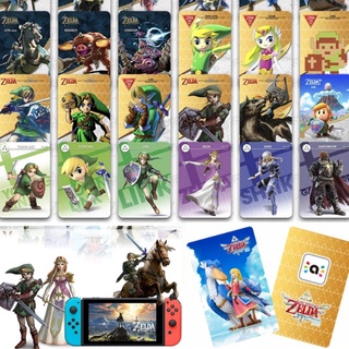 ภาพหน้าปกสินค้าการ์ดเกม The Legend of Zelda Breath of The Wild NFC Amiibo สําหรับ Nintendo Switch & Switch Oled 3DS Wii Skyward Sword Linkage 25 28 32 36 ชิ้น ที่เกี่ยวข้อง