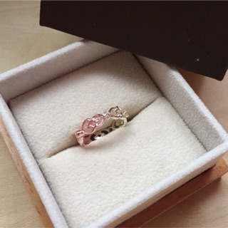 Pink Hearts Ring
