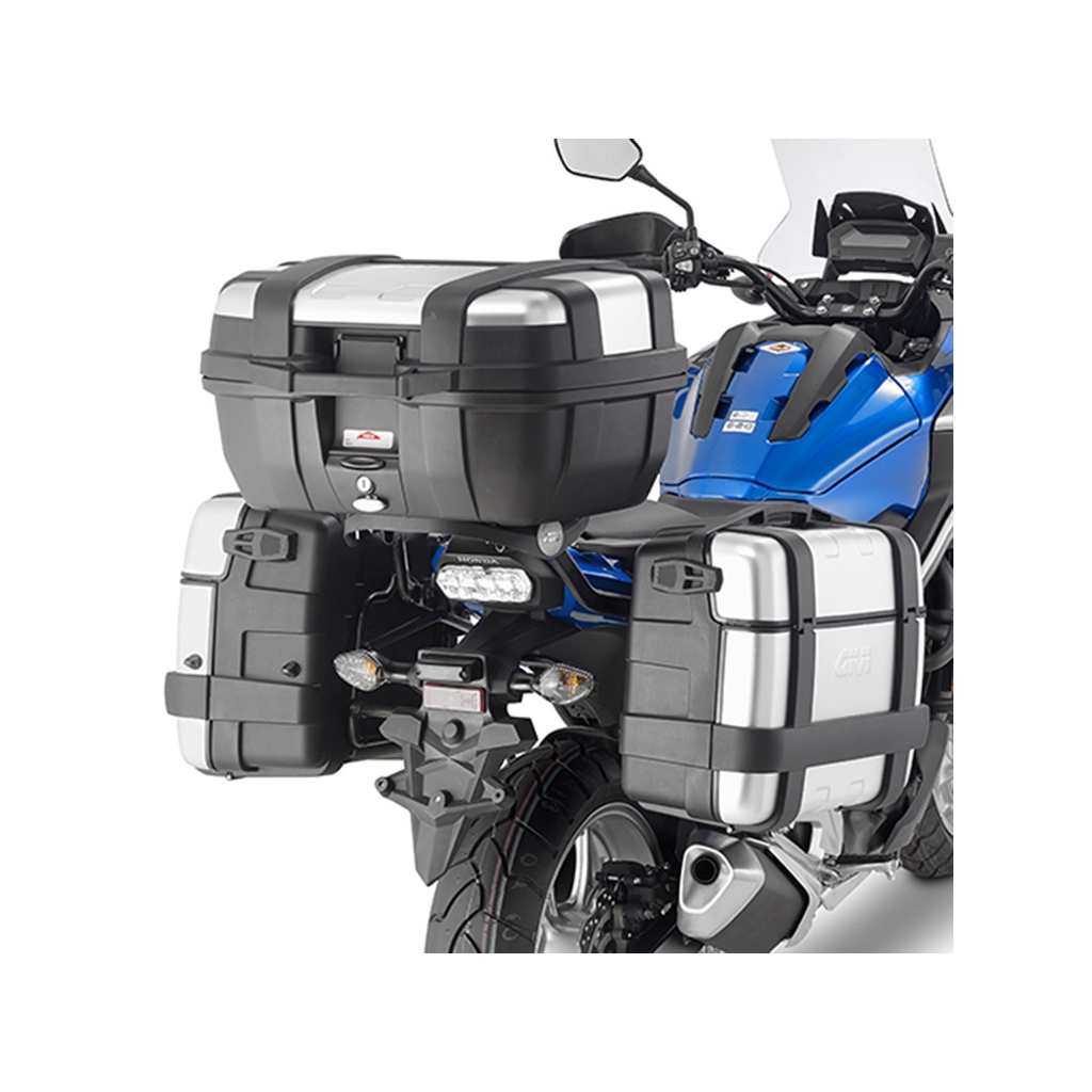 givi-trk33apack2-trekker-33l-silver-black-กล่องข้างติดรถมอเตอร์ไซค์