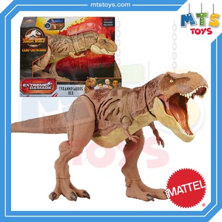 ภาพหน้าปกสินค้า**MTS Toys**Mattel Jurassic World Camp Cretaceous : GWN26 Extreme Damage Tyrannosaurus Rex [ความยาวจากหัวถึงหาง 43 ซ.ม.] ซึ่งคุณอาจชอบราคาและรีวิวของสินค้านี้