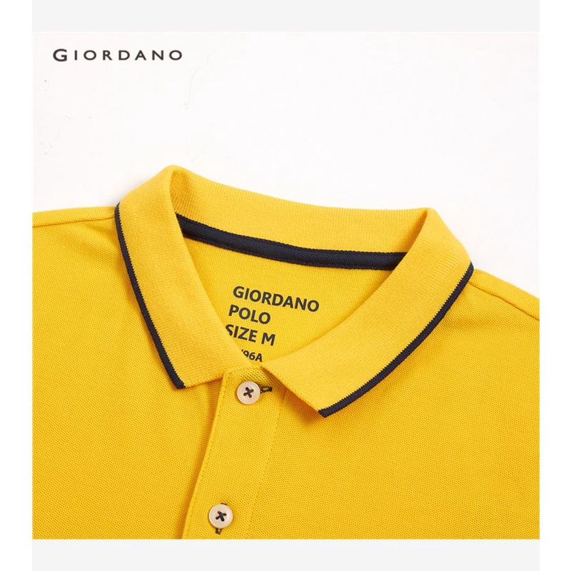 จิออดาโน-เสื้อโปโลผู้ชาย-giordano-mens-contrast-tipping-polo01019018