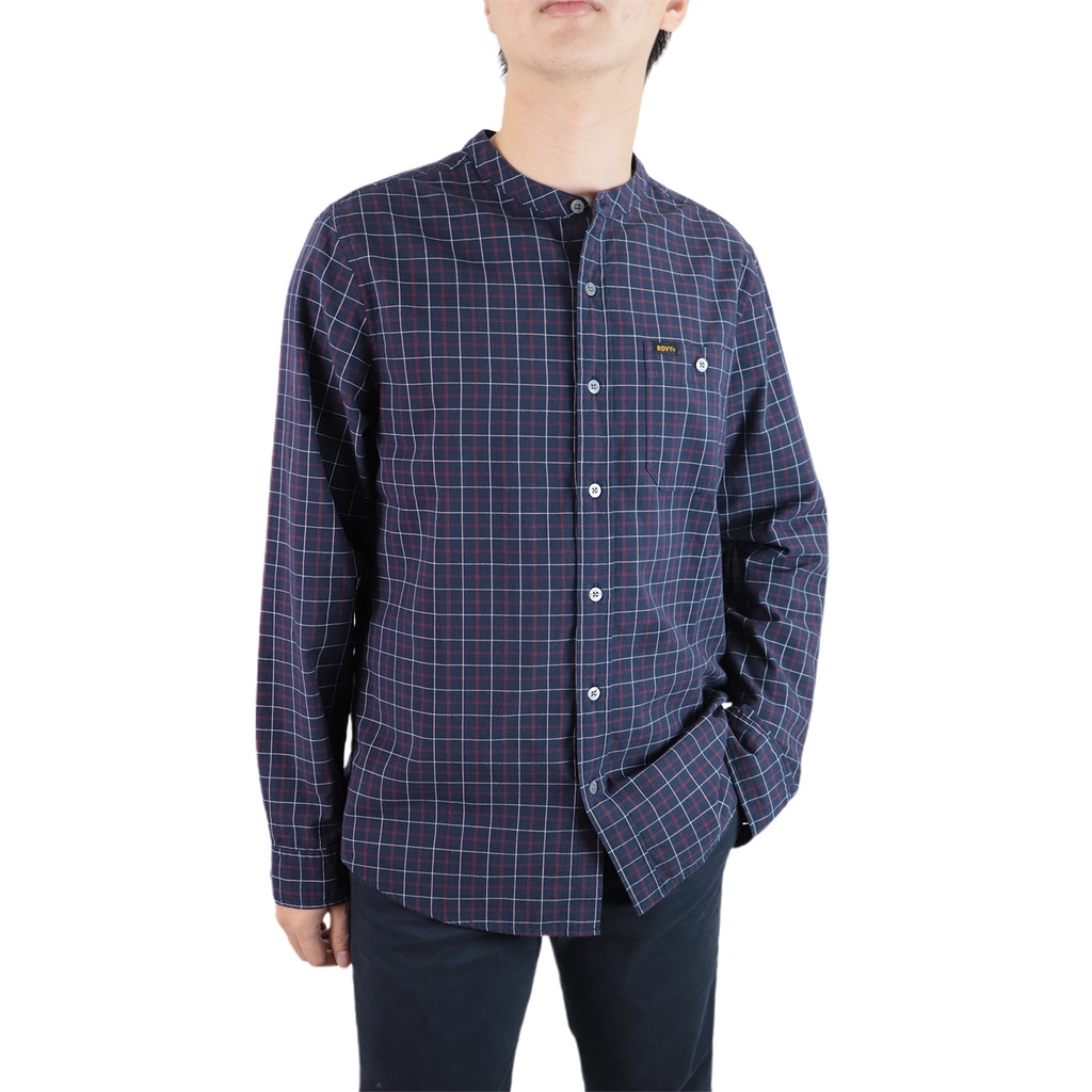 ฺbovy-shirt-เสื้อเชิ้ตคอจีน-bas11247
