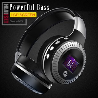 FDL ZEALOT B19 HiFi Bass Stereo Bluetooth Headphone Wireless Headset LCD Di