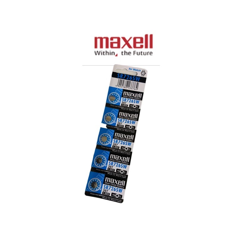 ถ่านนาฬิกา-ถ่านกระดุม-maxell-sr726sw-397