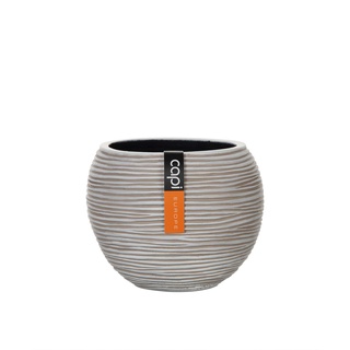 BOFI 103 Vase Ball Rib (Size D 23 x H 19 cm) - กระถางต้นไม้ Modern แบรนด์ Capi Europe