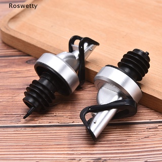 Roswetty 2Pcs Leak Proof  Bottle Stopper Bottle Cap Wine Oil Pourer Spout Dispenser PH