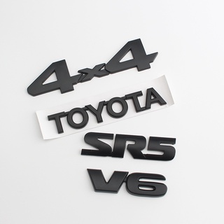 สติกเกอร์โลโก้ตัวอักษร สีดํา สําหรับตกแต่ง Toyota Tacoma V6 SR4 4X4