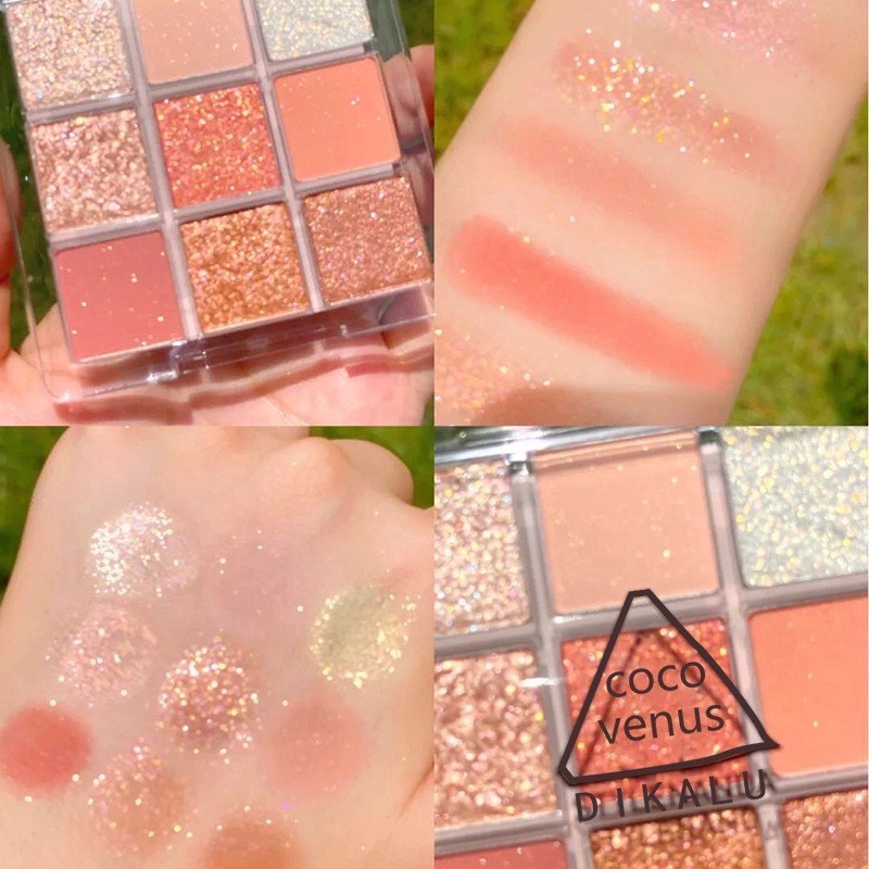 พาเลทอายแชโดว์-9-สี-อายแชโดว์-dikalu-coco-venus-eyeshadow-พาเลทตา-พาเลท-9-color-palette-ชิมเมอร์-พาเลททาตา-ที่ทาตา-ทาตา