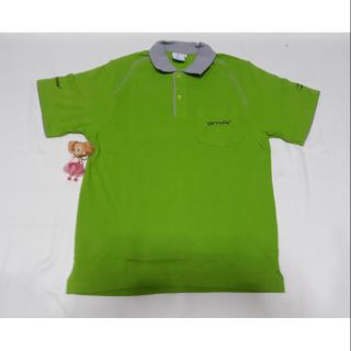 เสื้อคอปกโปโลแขนสั้น สีเขียว งานป้าย TINN CO.,LYD