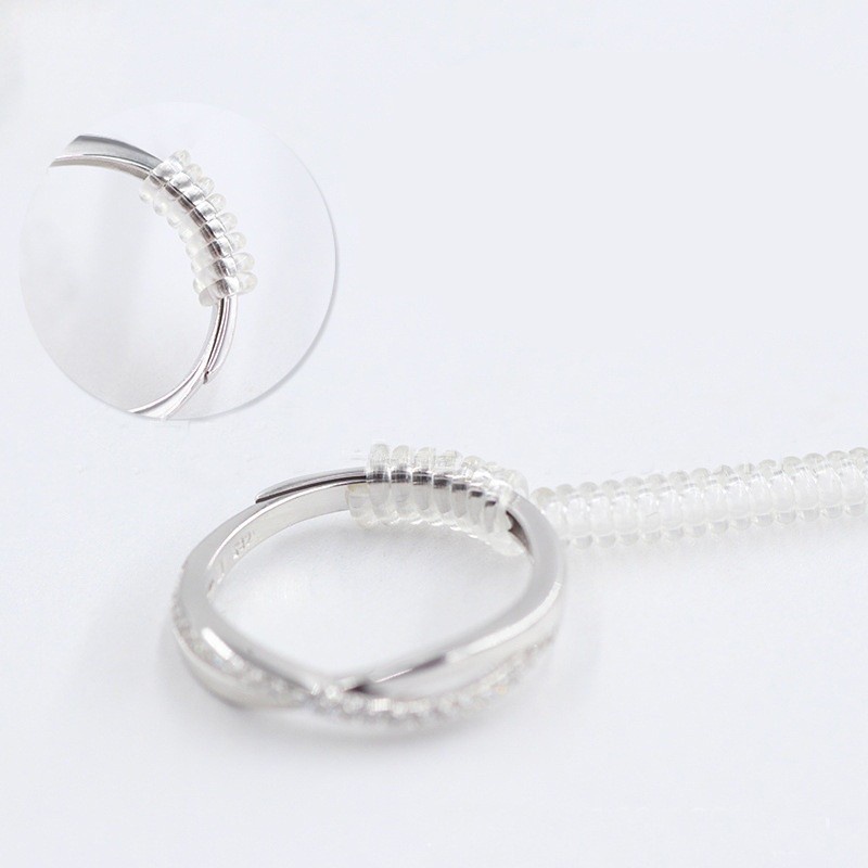 ภาพสินค้าอุปกรณ์ปรับขนาดแหวน แบบเกลียว ซิลิโคนใส จากร้าน womaninlove1.th บน Shopee ภาพที่ 5