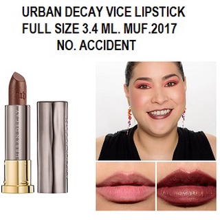 Beauty-Siam แท้ทั้งร้าน !! ลิปสติกขนาดปกติ URBAN DECAY VICE LIPSTICK สี ACCIDENT