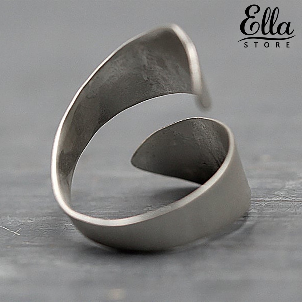 ellastore123-แหวนอัลลอย-ปรับขนาดได้-เข้ากับทุกการแต่งกาย-เครื่องประดับ-สําหรับผู้หญิง