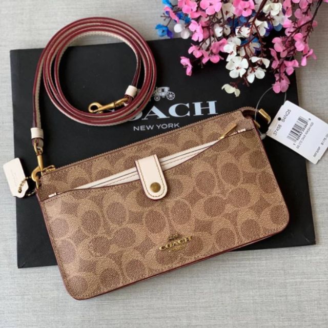 Coach Noa Pop Up Messenger In Colorblock Signature Canvas Shopee Thailand