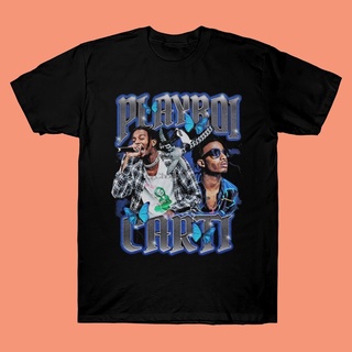 เสื้อยืดโอเวอร์ไซส์เสื้อยืด พิมพ์ลายกราฟฟิค Playboi Carti สวมใส่สบาย สําหรับคู่รัก วัยรุ่นS-3XL