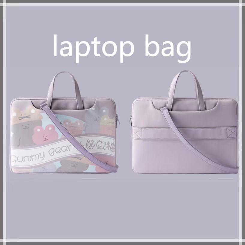 พร้อมส่ง] ⭐️With oblique shoulder strap⭐️【Cute Bear】Sleeves Laptop Bags 11  12inch 13.3 14 15.6inch Waterproof กระเป๋าแล็ปท็อป Cartoon computer bag |  Shopee Thailand
