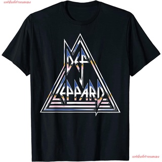 เสื้อยืดผ้าฝ้ายพิมพ์ลายขายดี Def Leppard - Collide T-Shirt เดฟเล็ปเพิร์ด Def Leppard วงร็อค เสื้อยืดผู้หญิง เสื้อยืดผู้ช