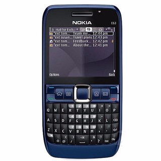โทรศัพท์มือถือโนเกียปุ่มกด NOKIA  E63  (สีน้ำเงิน) 3G/4G  รุ่นใหม่2020