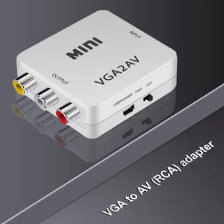 ภาพขนาดย่อของสินค้าตัวแปลงสัญญาณ VGA to AV TV RCA