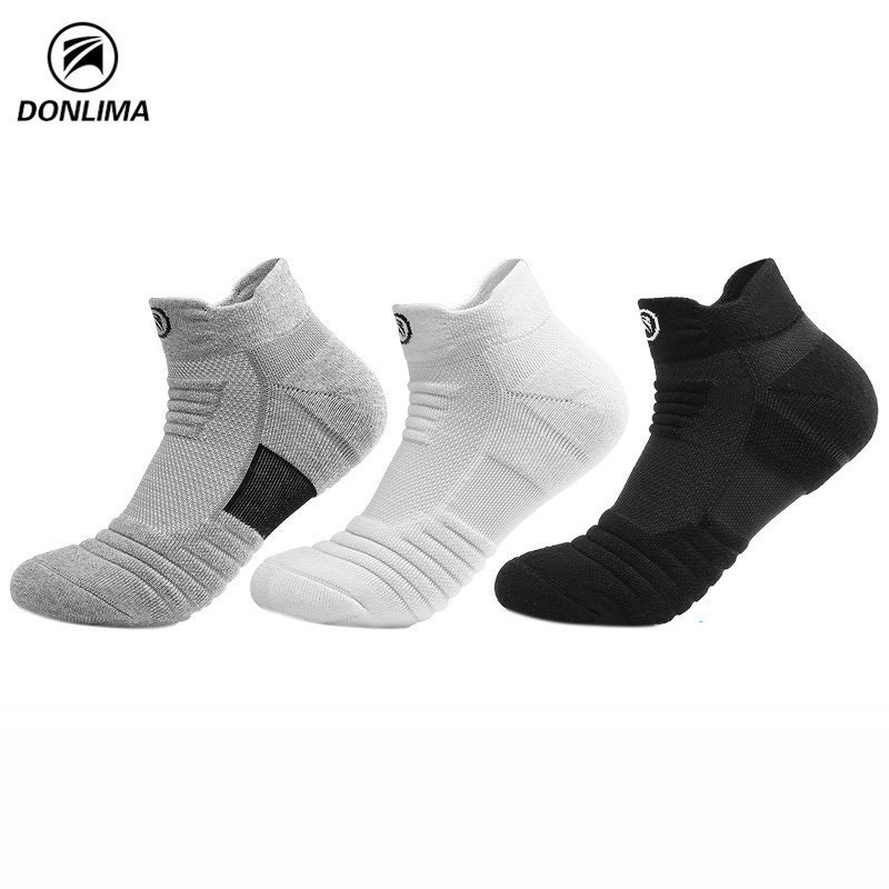 ภาพหน้าปกสินค้า100% ] ถุงเท้าวิ่ง ถุงเท้ากีฬา Donlima 100% มีทั้งข้อสั้น และยาว สำหรับเท้า 38-43 มี 16 แบบสี พร้อมส่ง