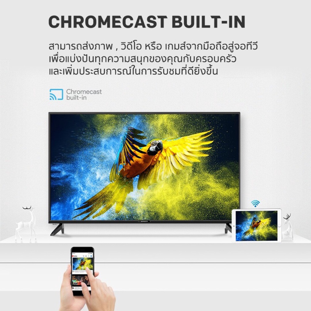SKYWORTH 42 นิ้ว Android TV รุ่น 42V6 รองรับ Netflix/Youtube/Google play