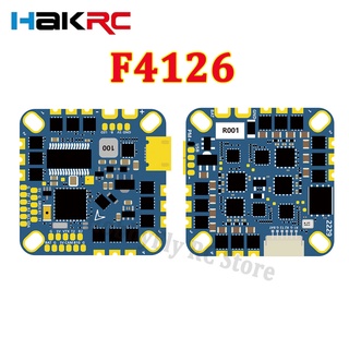 Hakrc F4126 F411 AIO ตัวควบคุมการบิน ICM42688 BLHELI_S 20A ESC เซนเซอร์วัดกระแสไฟบารอมิเตอร์ในตัว OSD 2-6S สําหรับโดรนบังคับ FPV