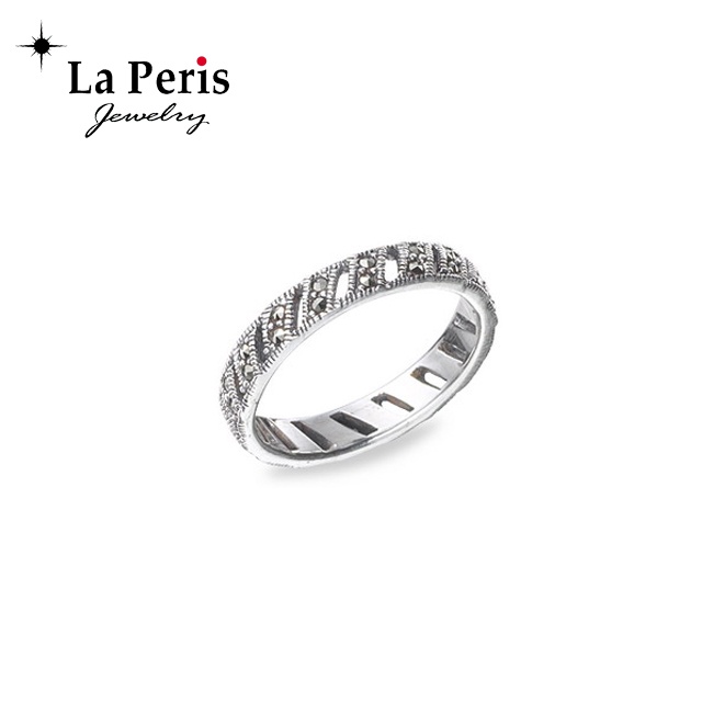 แหวนเงินแท้ Marcasite LHR-516-RING | Shopee Thailand