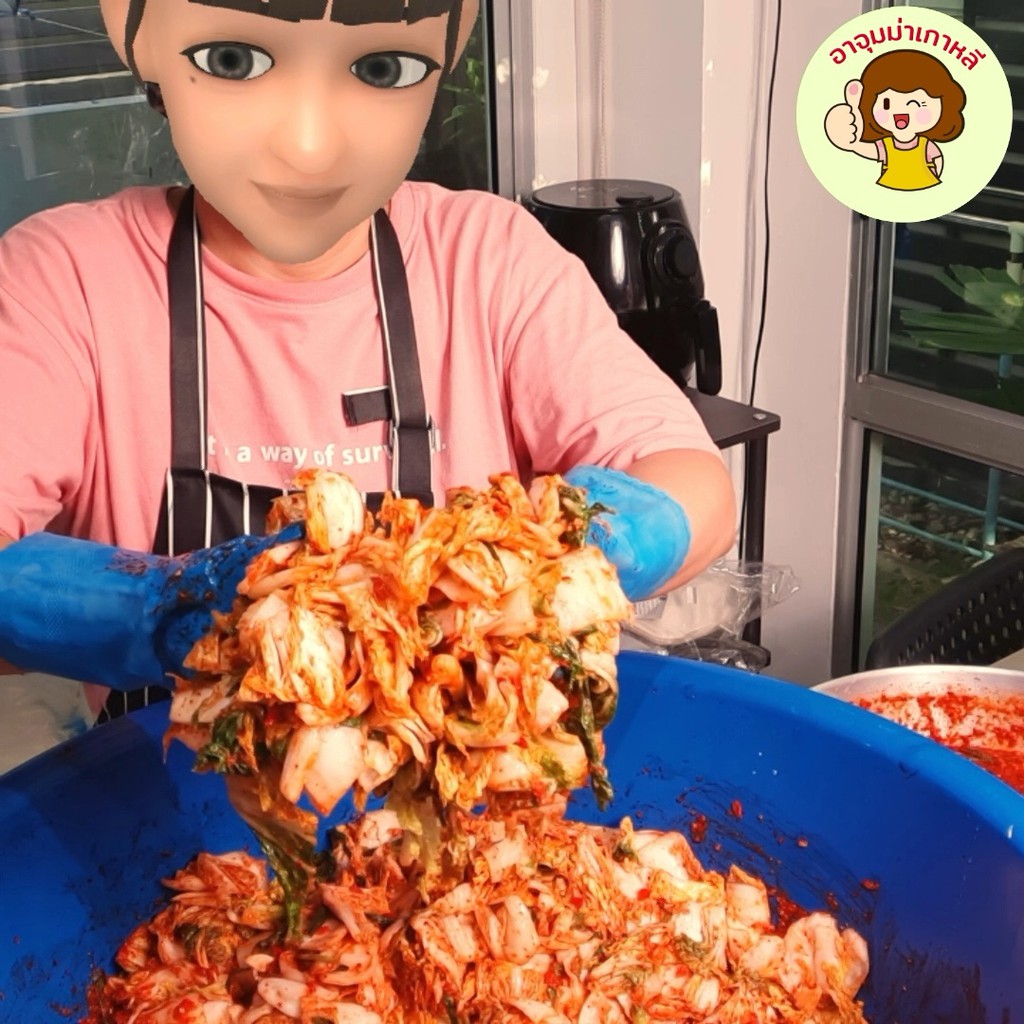 ajummakaoli-kimchi-กิมจิ-กิมจิผักกาด-by-อาจุมม่าเกาหลี-กิมจิเกาหลี-กิมจิผักกาดขาว-kimji-ajumma