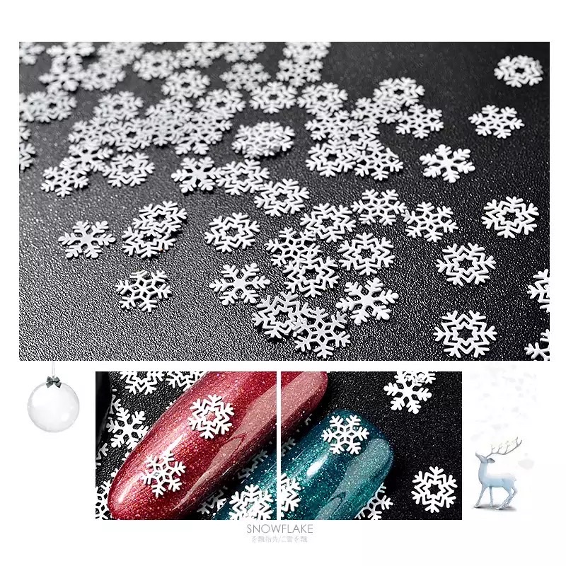 พร้อมส่ง-snowflake-glitter-กลิตเตอร์เกล็ดหิมะ-กลิตเตอร์ติดเล็บ-กลิตเตอร์คริสต์มาสติดเล็บ
