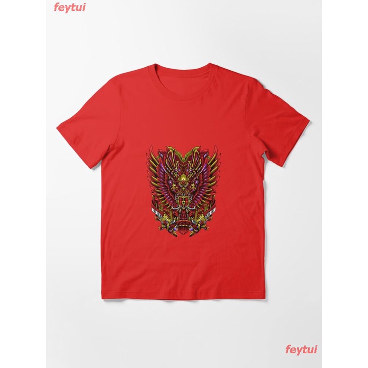 feytui-นกปีกทอง-ตำนาน-นกยักษ์-ครุฑ-ศาสนาฮินดู-พุทธศาสนา-ศักดิ์สิทธิ์-garuda-mecha-essential-t-shirt-คอกลม-แฟชั่น-ผ้าฝ้