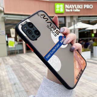 เคสโทรศัพท์มือถือแบบแข็ง ใส บาง กันรอยเลนส์กล้อง ลาย Nasa แฟชั่น สําหรับ OPPO Find X3 5G Find X3 Pro 5G Find X2 Pro