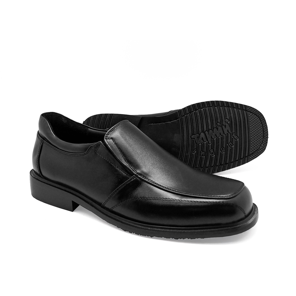 ลองดูภาพสินค้า TAYWIN(แท้) รองเท้าคัทชูหนังแท้ ผู้ชาย รุ่น MS-06 หนังนิ่มสีดำ