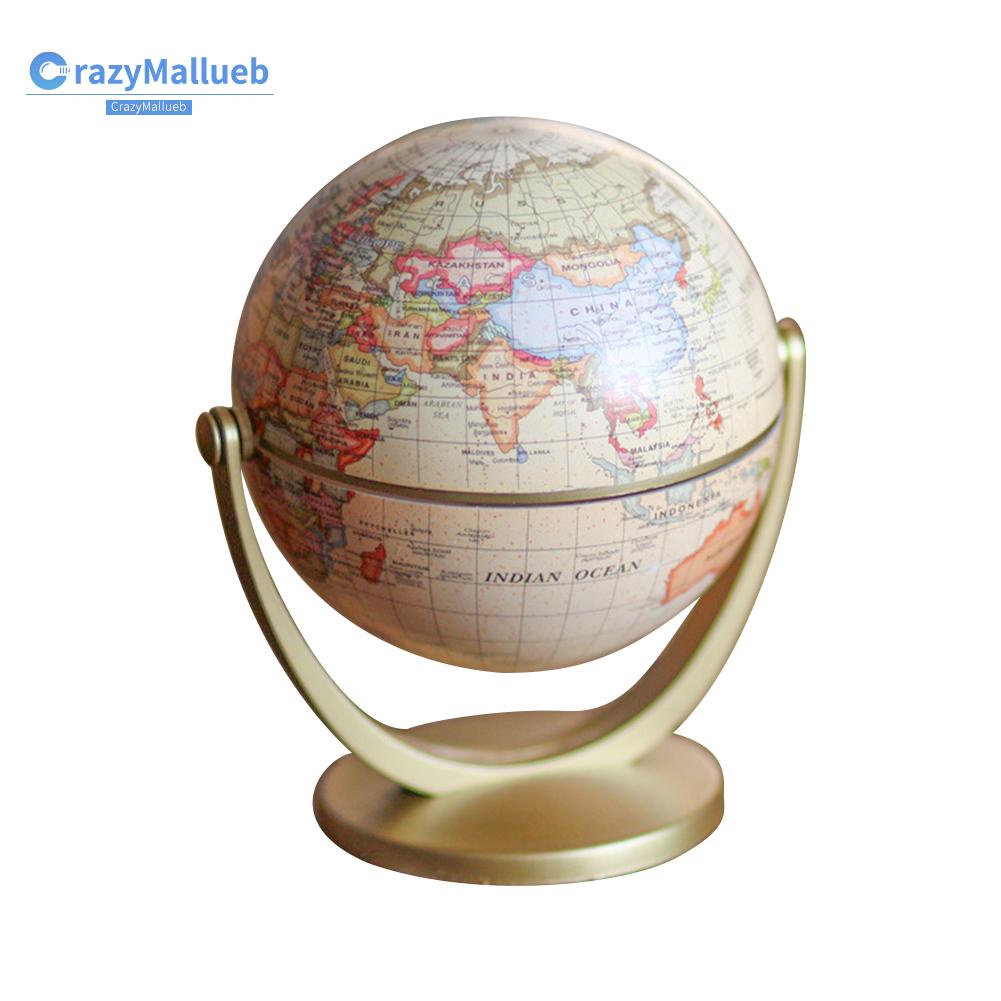 crazymallueb-ลูกโลกแผนที่โลกภาษาอังกฤษวินเทจพร้อมฐานตกแต่ง