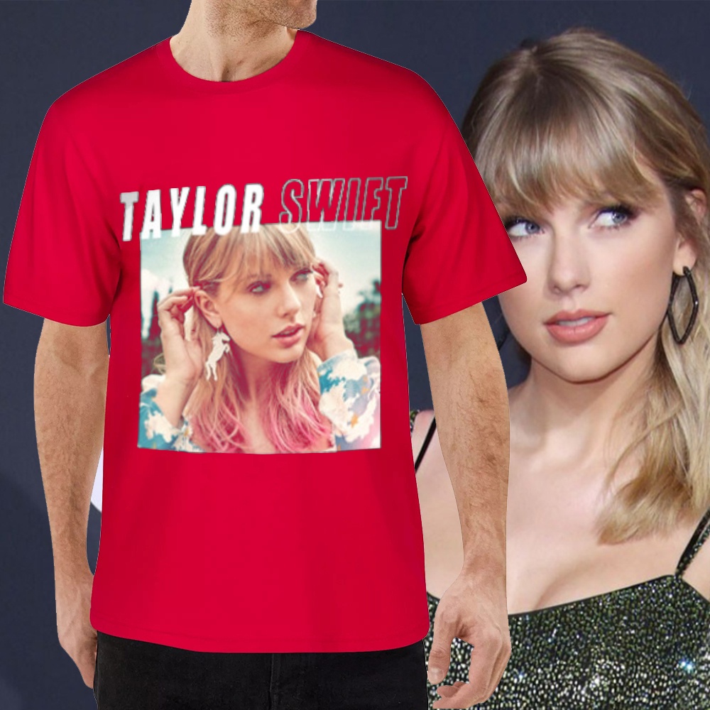 เสื้อยืดลําลองผ้าฝ้ายพิมพ์ลาย-taylor-swift-me-portrait-ทรงหลวมสําหรับผู้ชาย-allrs-5xl