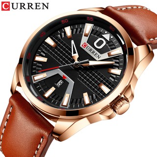 CURREN Men Watch Fashion Brand Business Watch Automatic Date Quartz Waterproof Male Clock 8379