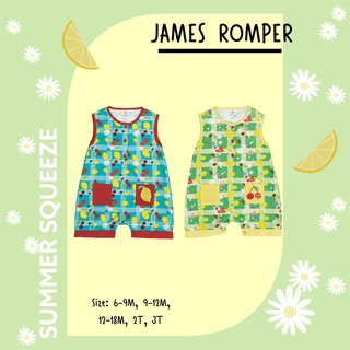 21August.Baby Summer Squeeze James Romper ชุดจั๊มสูทเด็ก ผ้าเครปซาติน 2 สี