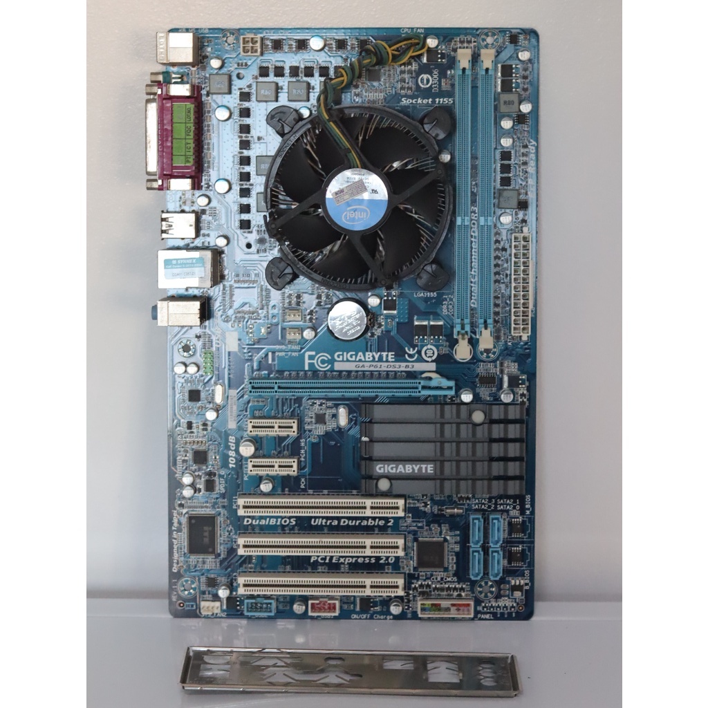 เมนบอร์ด Gigabyte GA-P61-DS3-B3 Socket 1155 พร้อม cpu intel core i3 ...