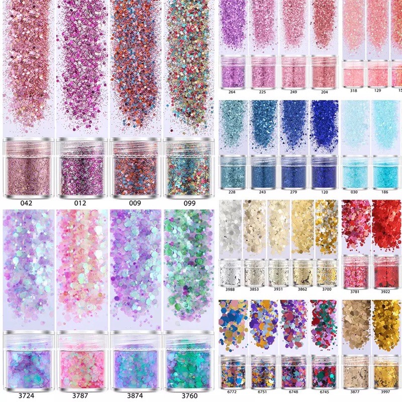 เซ็ตกากเพชรตกแต่งเล็บ-กากเพชรตกแต่งเล็บ-กากเพชรทาตัว-กากเพชร-nail-glitter