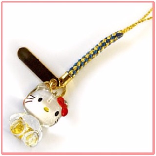 แท้ 100% จากญี่ปุ่น พวงกุญแจ ซานริโอ เฮลโล คิตตี้ Sanrio Hello Kitty Local Kanazawa-Limited Gold Leaf Acquisition (Blue)