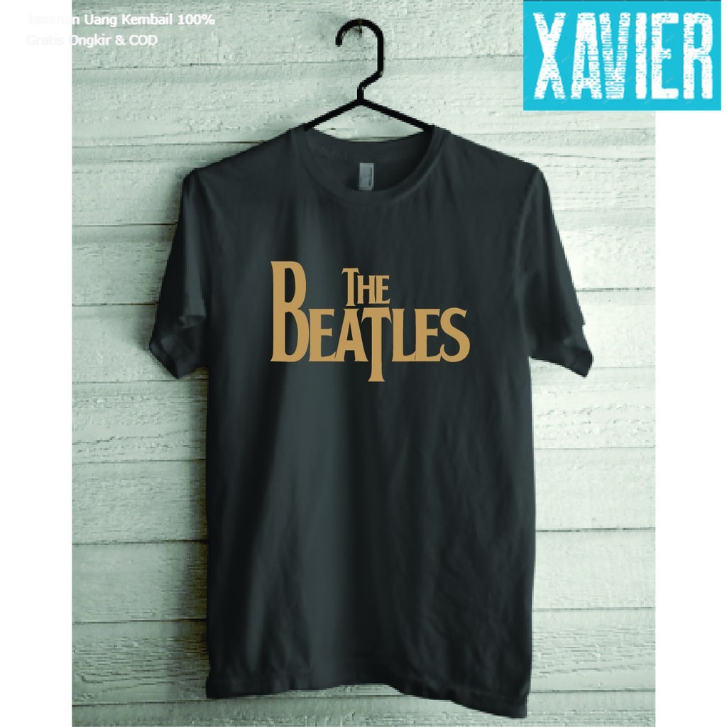 เสื้อยืดผ้าฝ้ายพิมพ์ลายคลาสสิก-เสื้อยืดแขนสั้น-พิมพ์ลายคําตลก-gold-the-beatles-30s-ขนาดใหญ่-สไตล์อินโดนีเซีย-สําหรับเด็ก