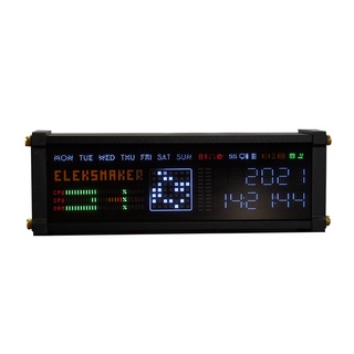 EleksMakerนาฬิกาดิจิตอล หน้าจอ LCD แสดงเวลา อุณหภูมิ ความชื้น ในหน้าเดียว สั่งการแสดงผลหน้าจอด้วยระบบเสียง และมีระบบพยาก