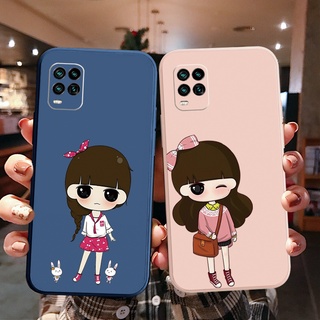 เคสโทรศัพท์มือถือ ทรงสี่เหลี่ยม ลายเด็กผู้หญิง Xiaoxi สําหรับ Realme C25S C15 C12 C11 Realme 8 Pro 7 X7 Pro 5i 6i