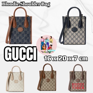 Gucci  GG Retro series กระเป๋าโท้ทมินิ/กระเป๋าถือ/กระเป๋าสะพายข้าง
