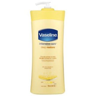 Vaseline Intensive Care Body Lotion Deep Restore 725ml. ขวดจัมโบ้