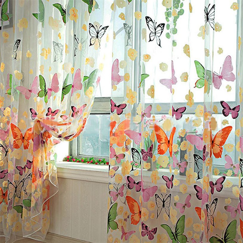 ม่านประตูหน้าต่างตกแต่ง-romantic-butterfly-transparent-curtains-tulle-1x2m-for-casement-and-door