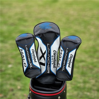 CLEVELAND ผ้าคลุมหัวไม้กอล์ฟ หนัง PU กันน้ํา ทนต่อการเสียดสี สําหรับ Driver Fairway 135 Clubs Unisex