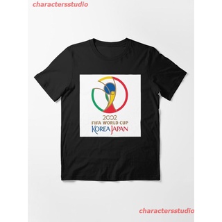ราคาNew 2002 World Cup - Korea And Japan Essential T-Shirt เสื้อยืด ดพิมพ์ลาย เสื้อยืดผ้าฝ้าย คอกลม cotton ความนิยม sale